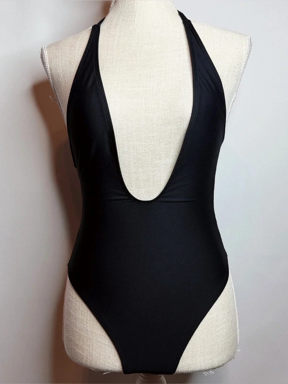 NWT Skims Iconic Swim Deep Plunge One Piece Bikini